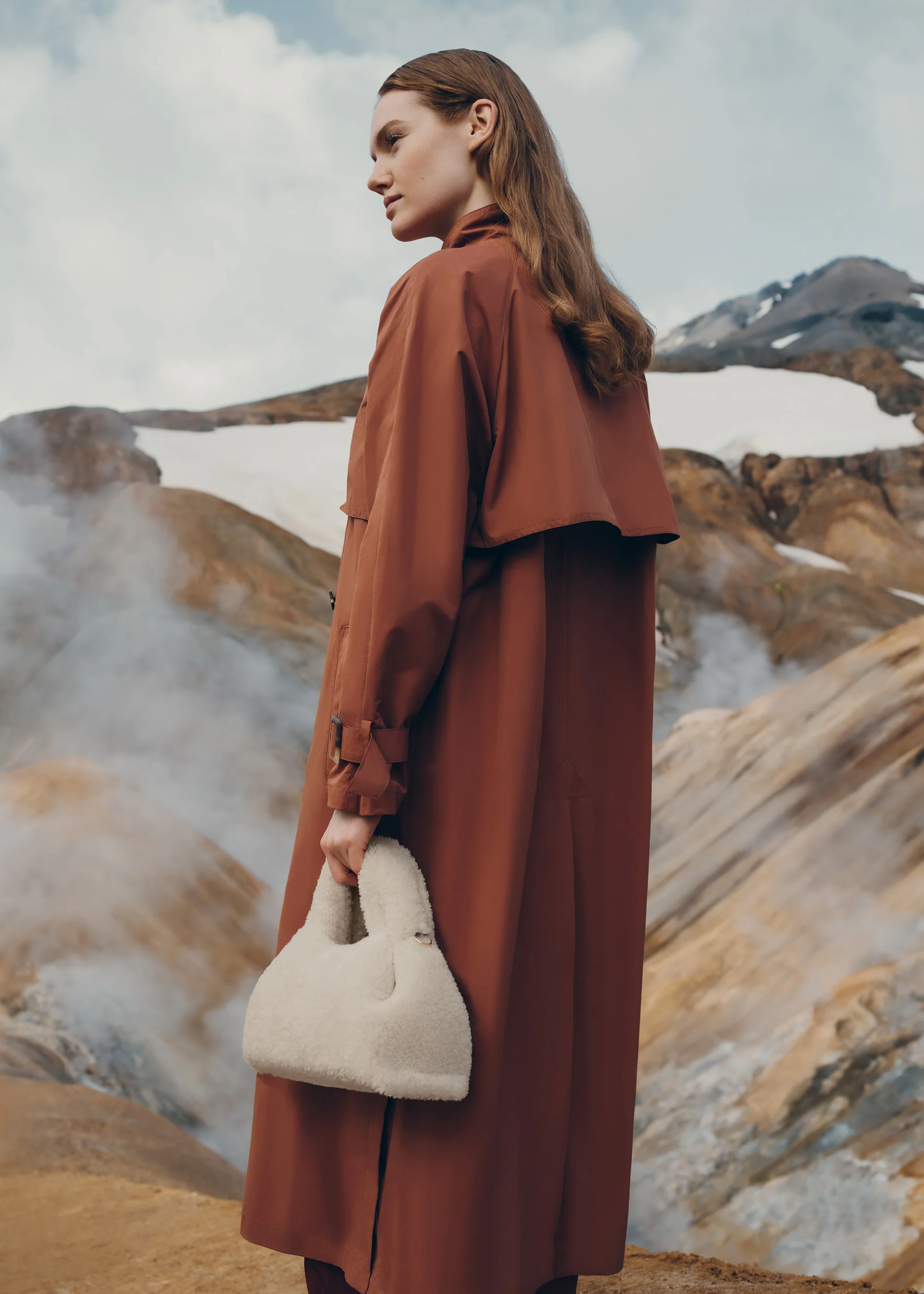 Polène Numéro Neuf Mini - Ecru Shearling