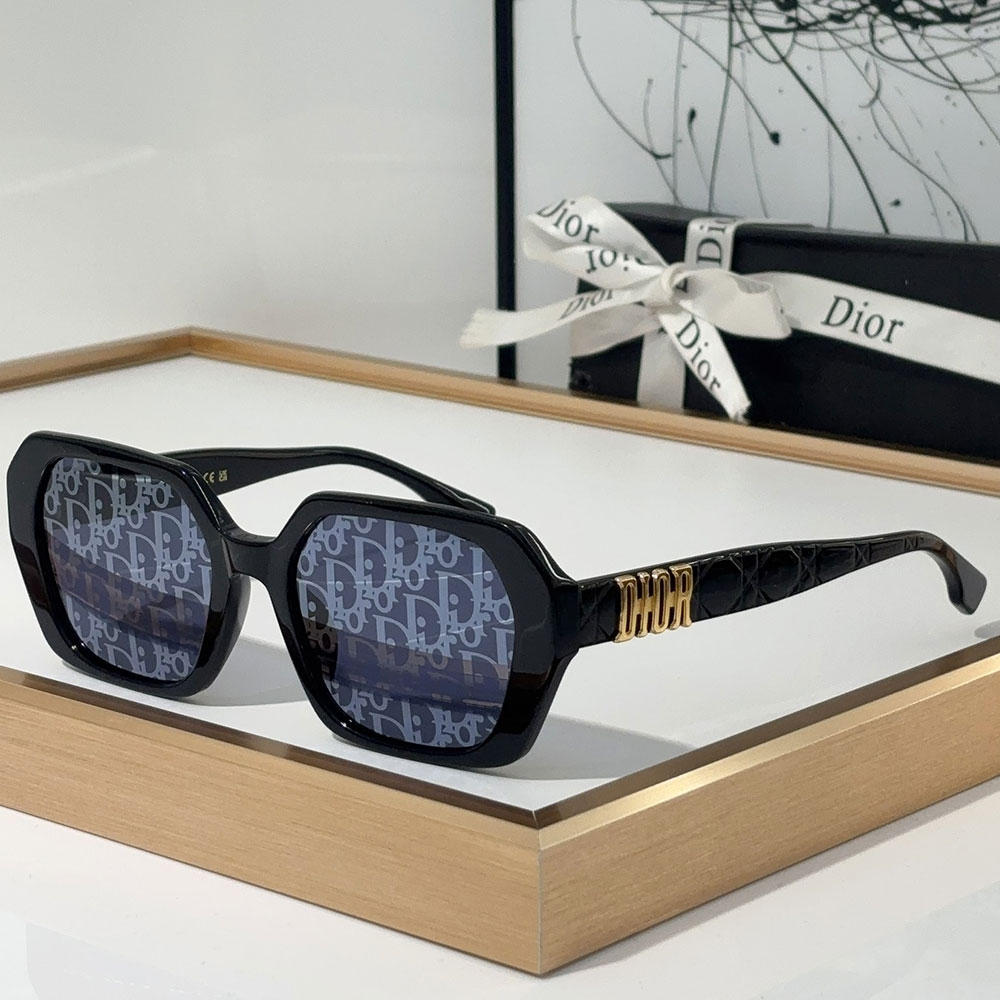 Dior Mirror Leg Logo Acetate Fibre sunglasses   Top quality