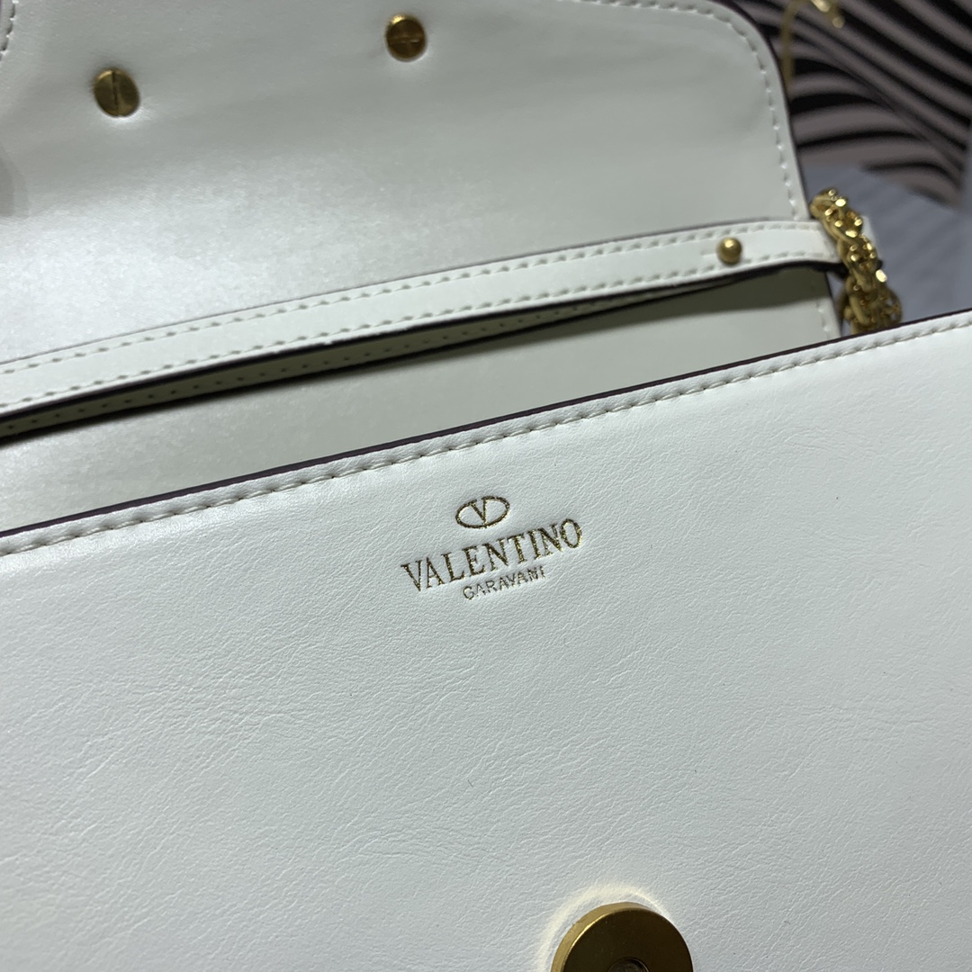 VALENTINO GARAVANI V Logo Baguette Shoulder Bag Ladies MINILOCO Calfskin Bag