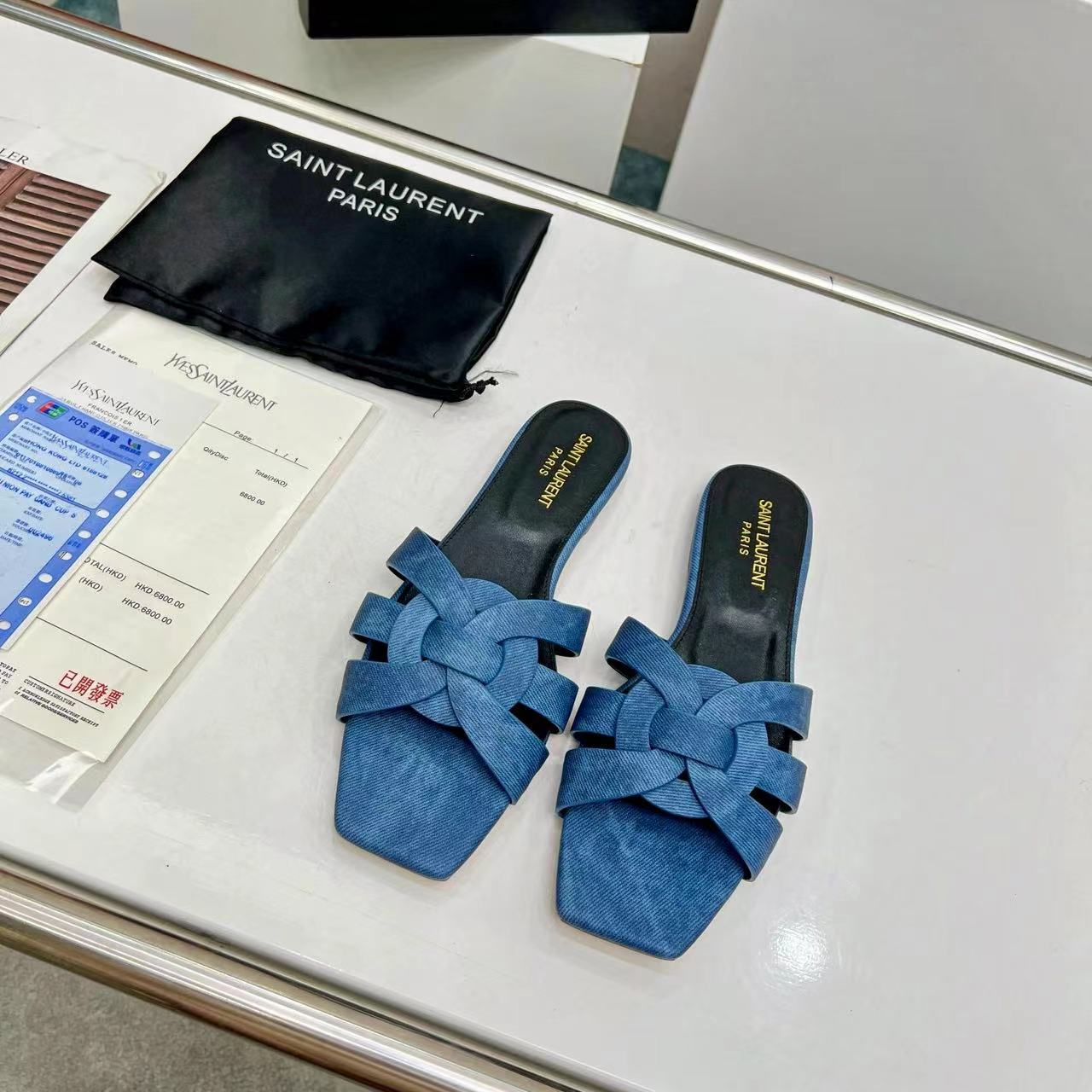 YSL Saint Laurent Nu Pieds Denim