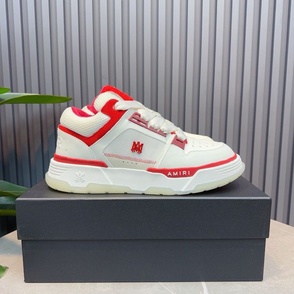 Amiri MA-1 Leather Low Top Fashion Boardshorts Sneakers Shoes