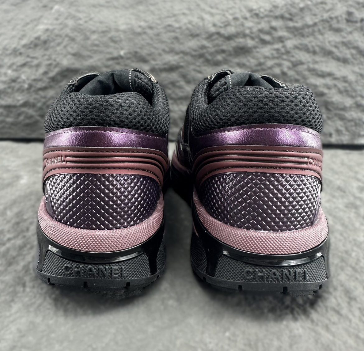 Chanel Silver Horn King series running shoes