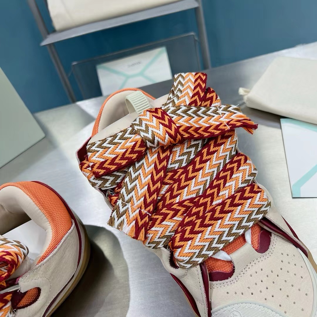 Lanvin LEATHER CURB SNEAKERS