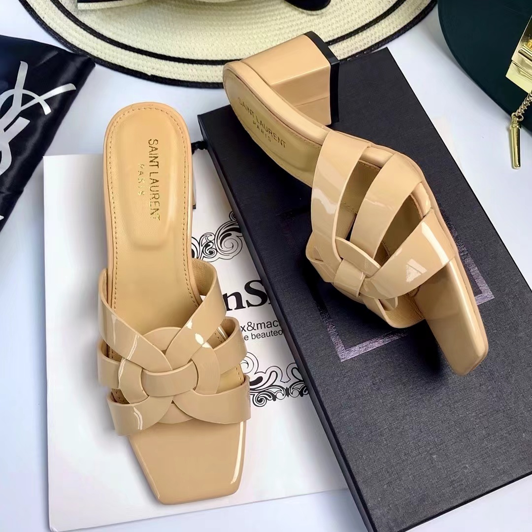 YSL Saint Laurent Nu Pieds Thick Heeled Shoes