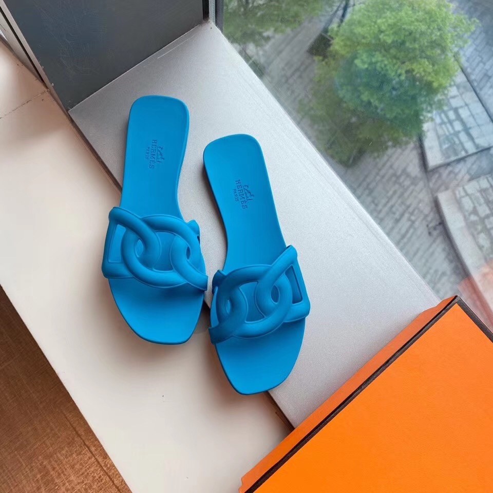 Hermes Jelly slippers