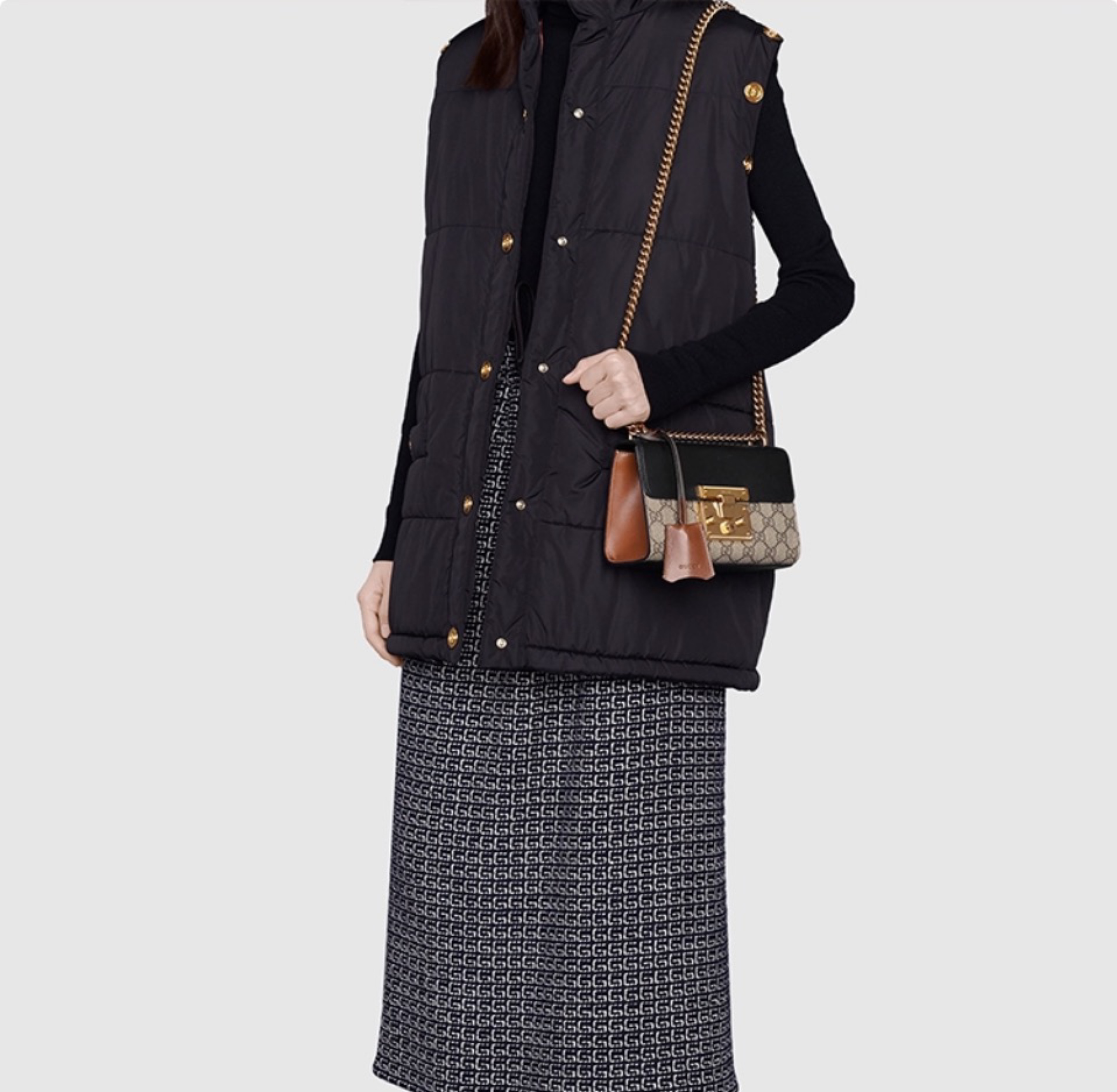 Gucci Padlock Lock Buckle Crossbody Bag