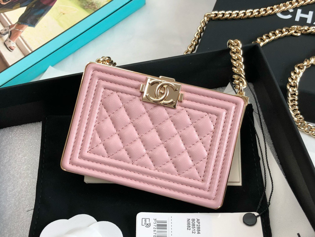 Chanel mini boy evening bag