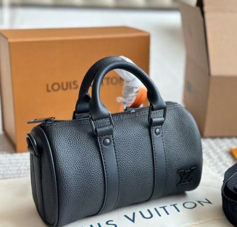 Louis Vuitton Keepal Black Warrior Pillow Bag