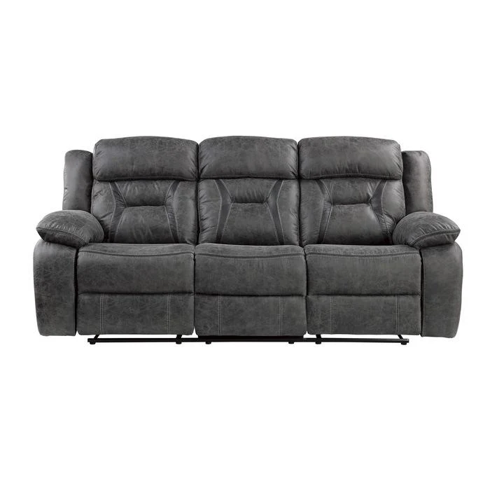 Madrona Hill Double Reclining Sofa in Gray 9989GY-3