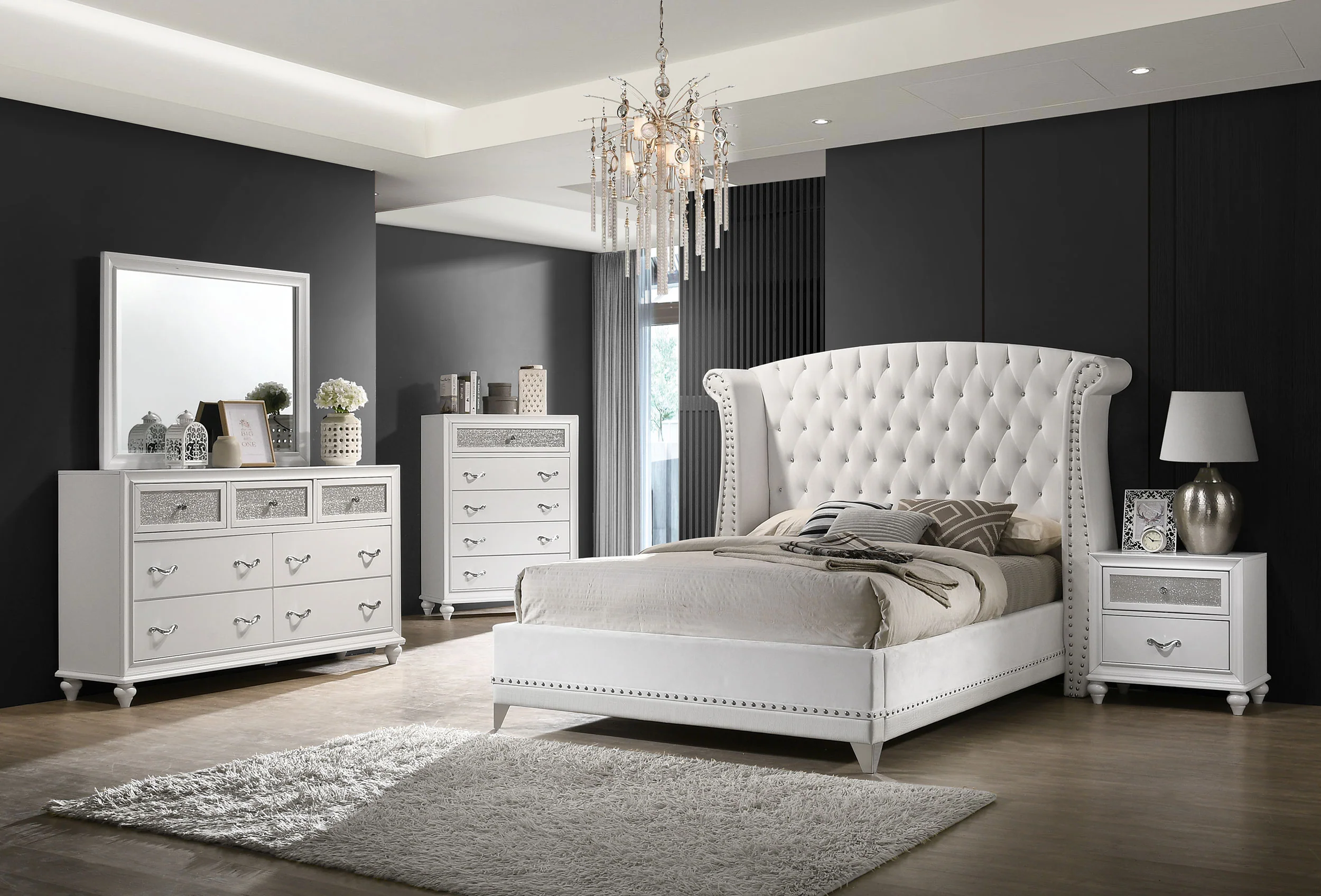 Barzini Bedroom Set White