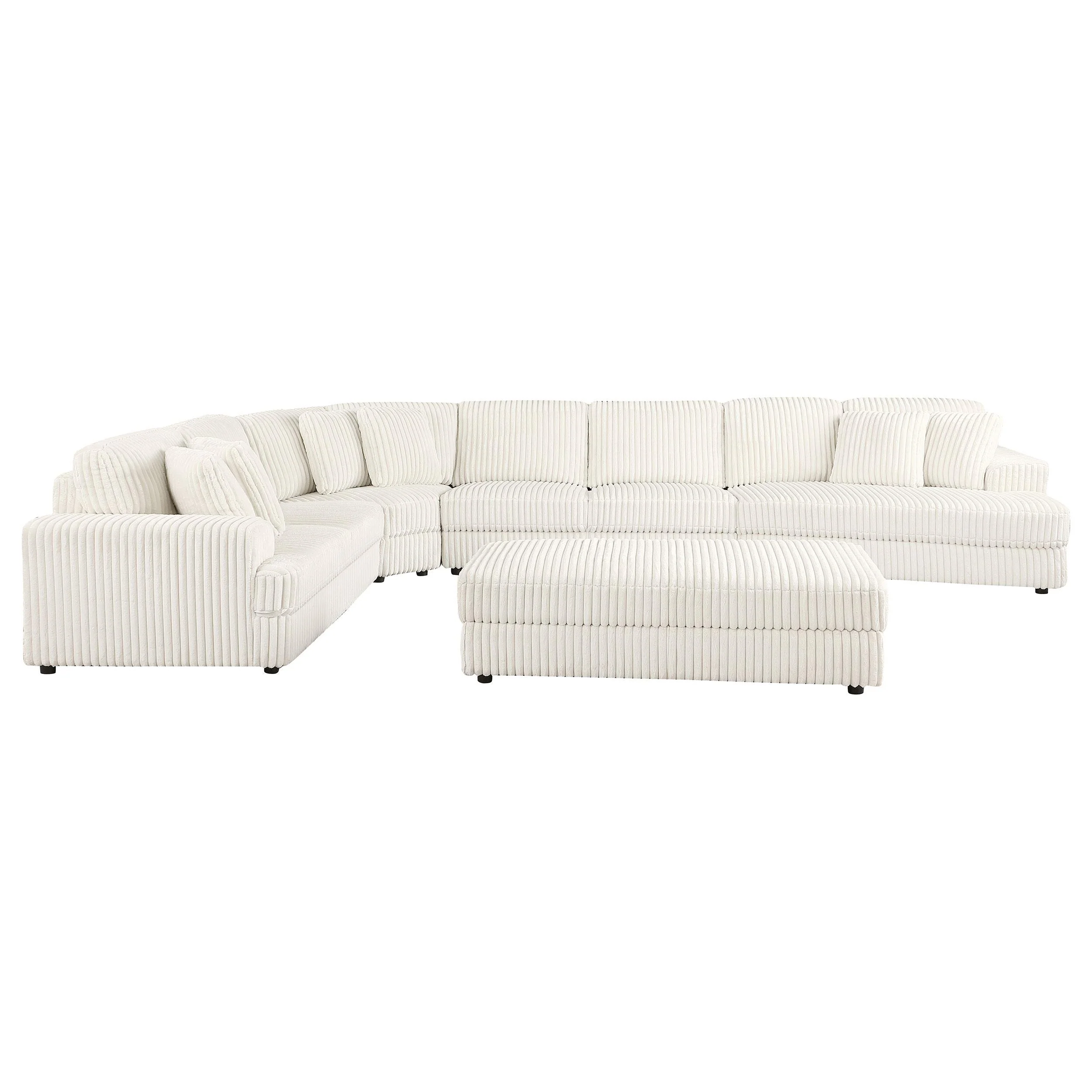 Emberson Upholstered Modular Sectional Sofa Ivory