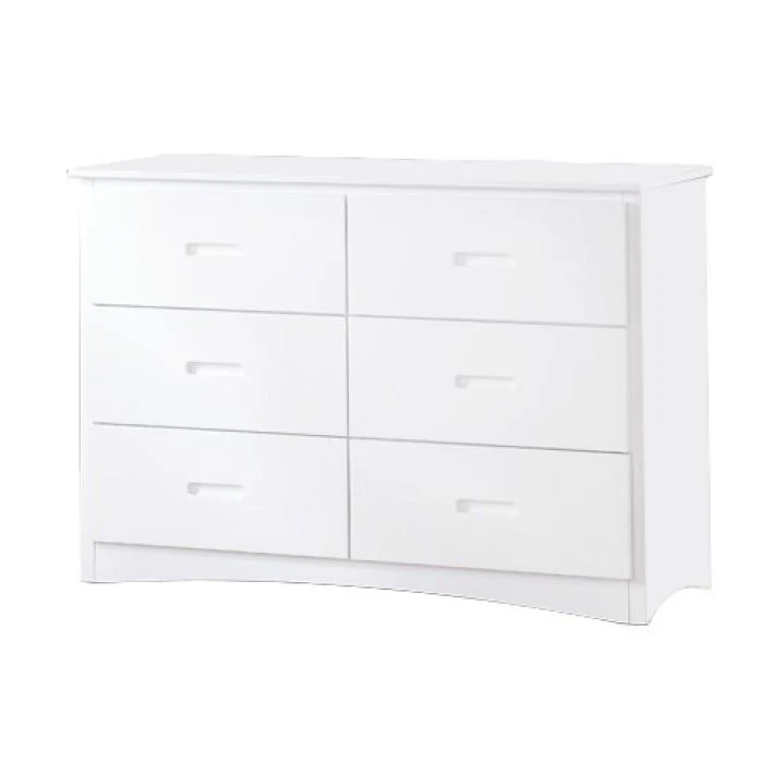 Galen 6 Drawer Dresser in White B2053W-5