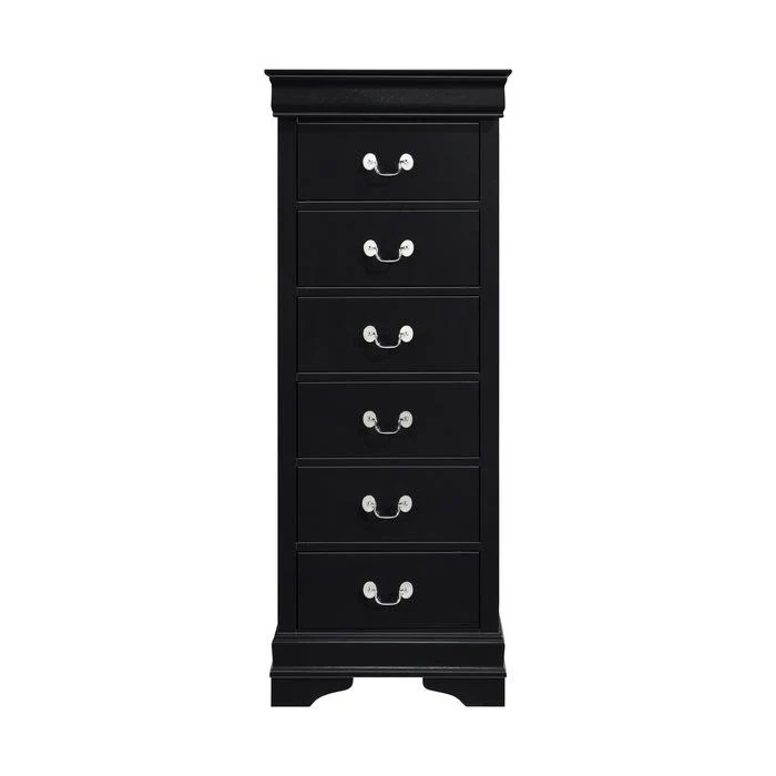 Mayville 6 Drawer Lingerie Chest in Black 2147BK-12