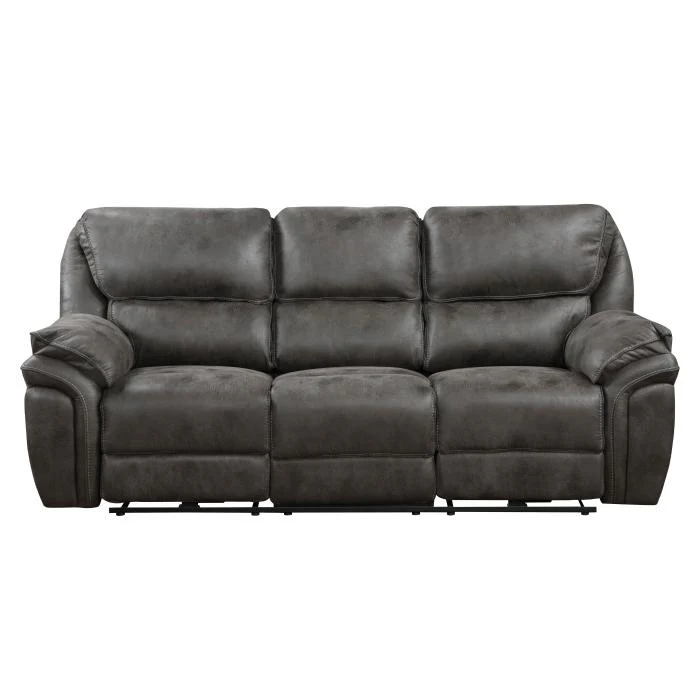 8517GRY-3PW - Power Double Reclining Sofa