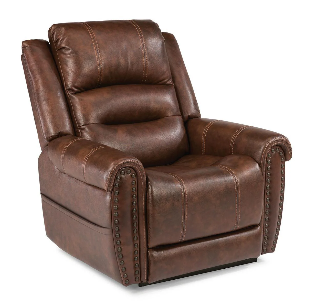 Flexsteel Oscar Power Recliner with Power Headrest and Lumbar