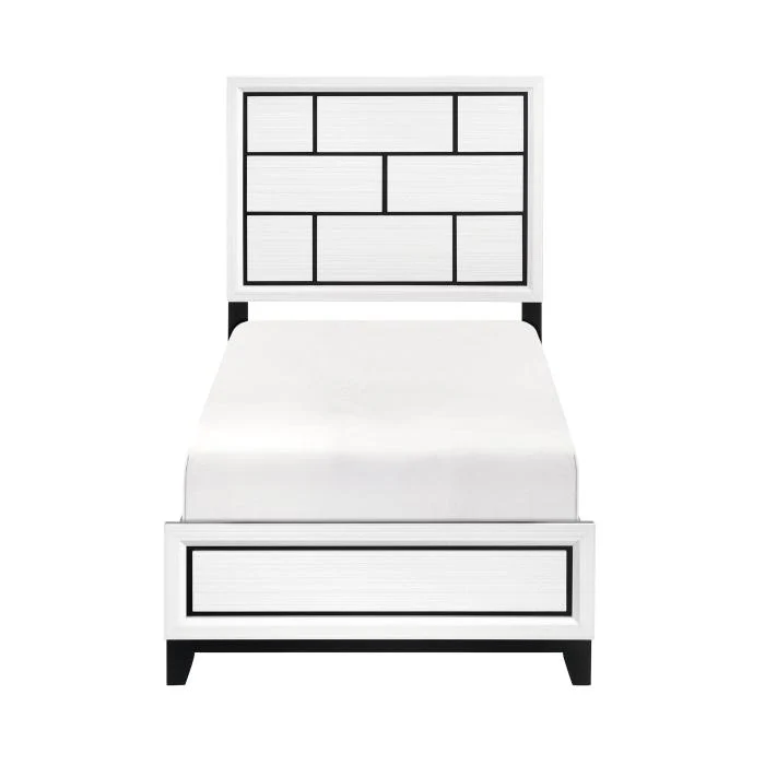 1645WHT-1-Youth (2) Twin Bed