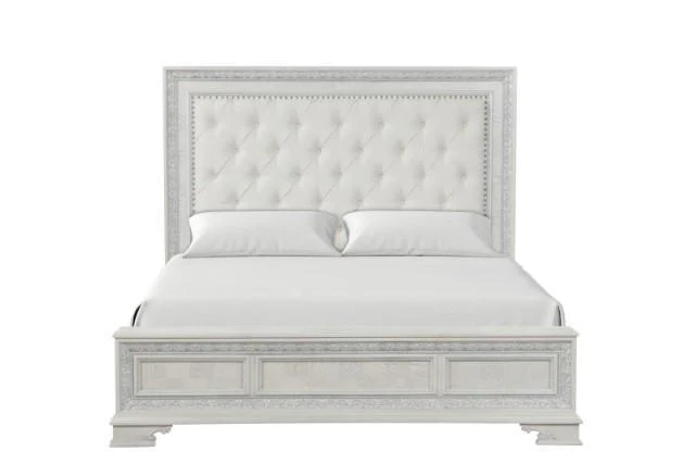 Stella Mia 4 Pc 5 Pc Queen Bedroom Set White