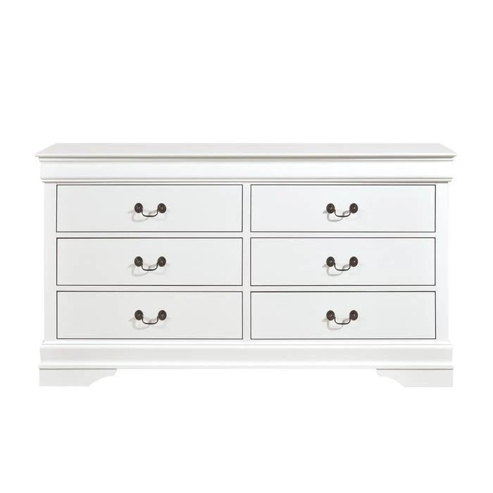 Mayville 6 Drawer Dresser in White 2147W-5