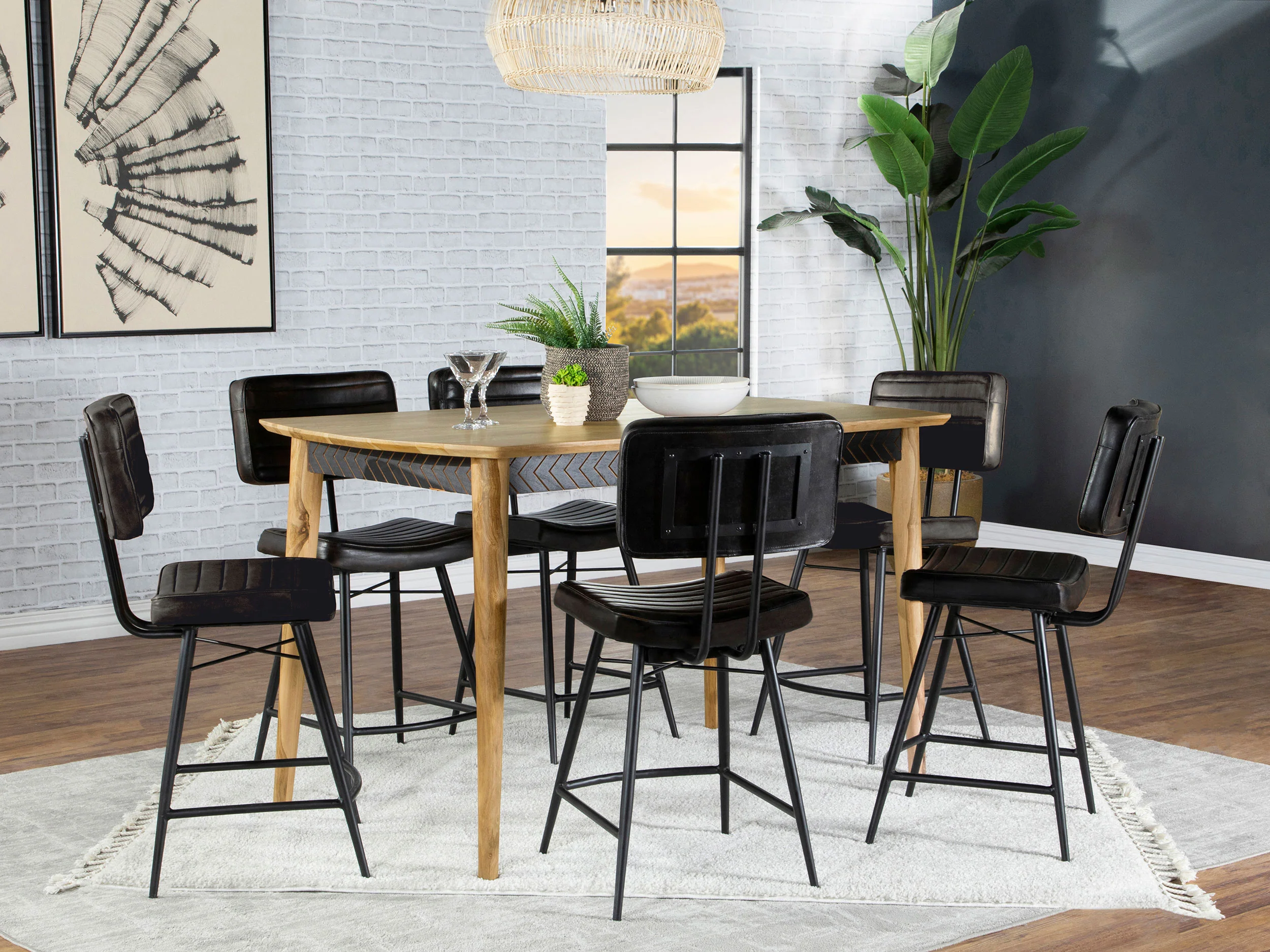 Partridge 7 Pc Counter Height Dining Set
