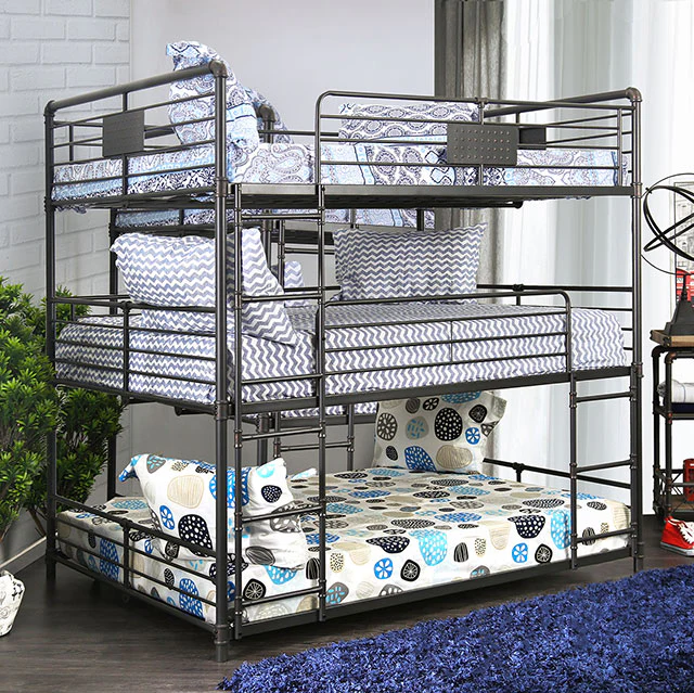 Olga I Antique Black Full/Full Bunk Bed