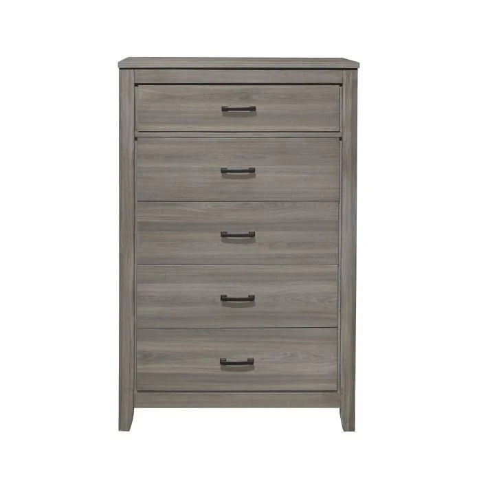 Waldorf 5 Drawer Chest in Dark Gray 1902-9
