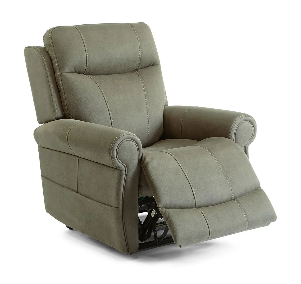 Flexsteel Stewart Power Lift Recliner with Power Headrest and Lumbar