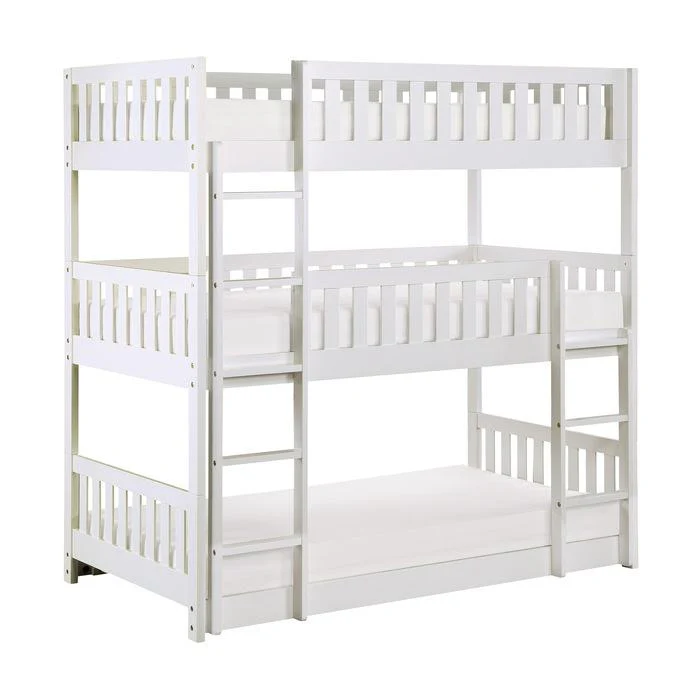 B2053TTTW-1 - (3) Triple Bunk Bed