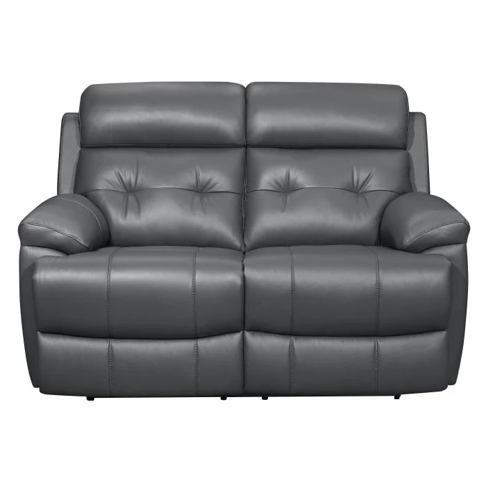 Lambent Double Reclining Loveseat in Dark Gray