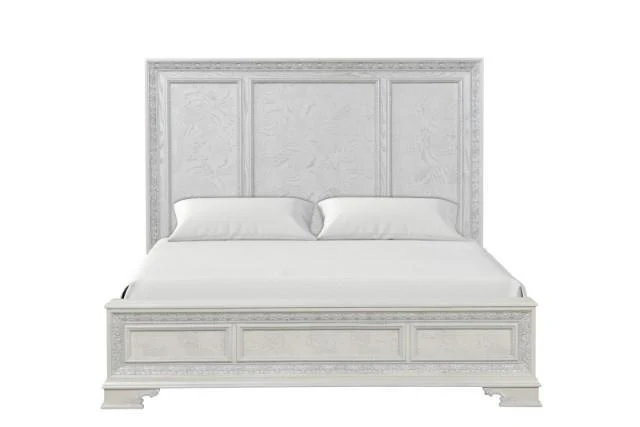 Stella Mia 4 Pc 5 Pc Queen Bedroom Set White
