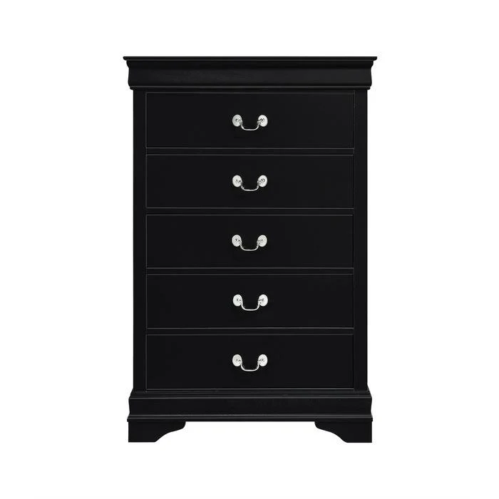 Mayville 5 Drawer Chest in Black 2147BK-9