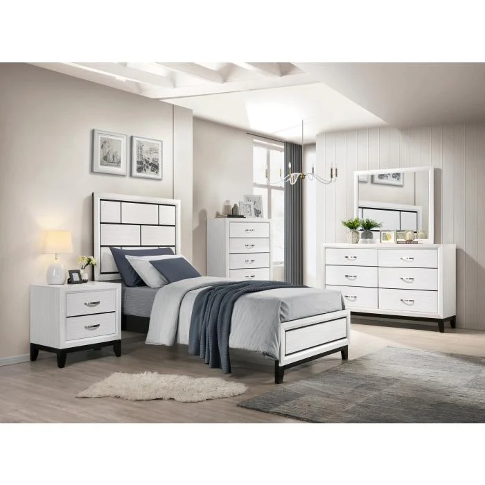 1645WHT-1-Youth (2) Twin Bed