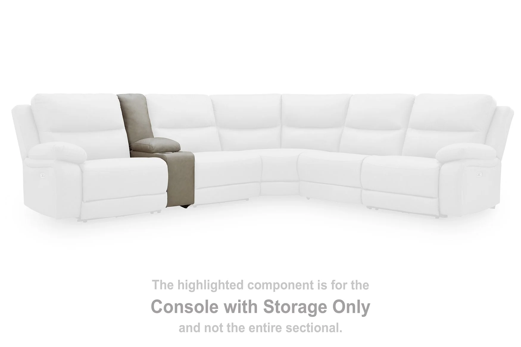 Narwhal Place Reclining Sectional with Storage Console