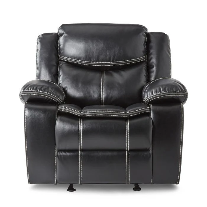Bastrop Glider Reclining Chair in Black 8230BLK-1