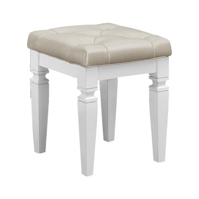 Allura Vanity Stool in White 1916W-14