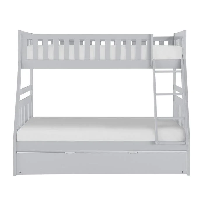 B2063TF-1R - (4) Twin/Full Bunk Bed with Twin Trundle