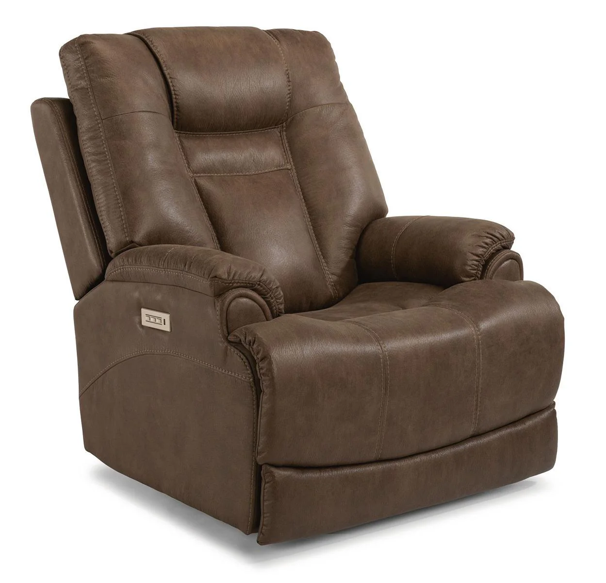Flexsteel Marley Power Recliner with Power Headrest and Lumbar
