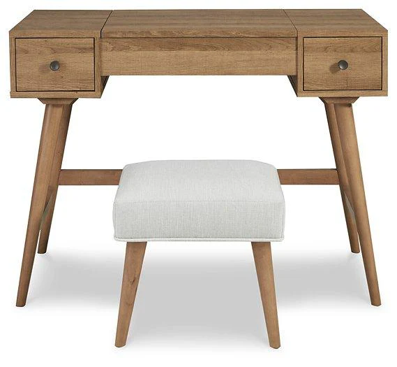 Thadamere Vanity with Stool