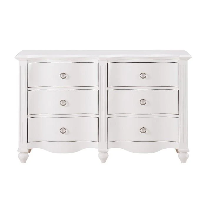 Meghan 6 Drawer Dresser in White 2058WH-5