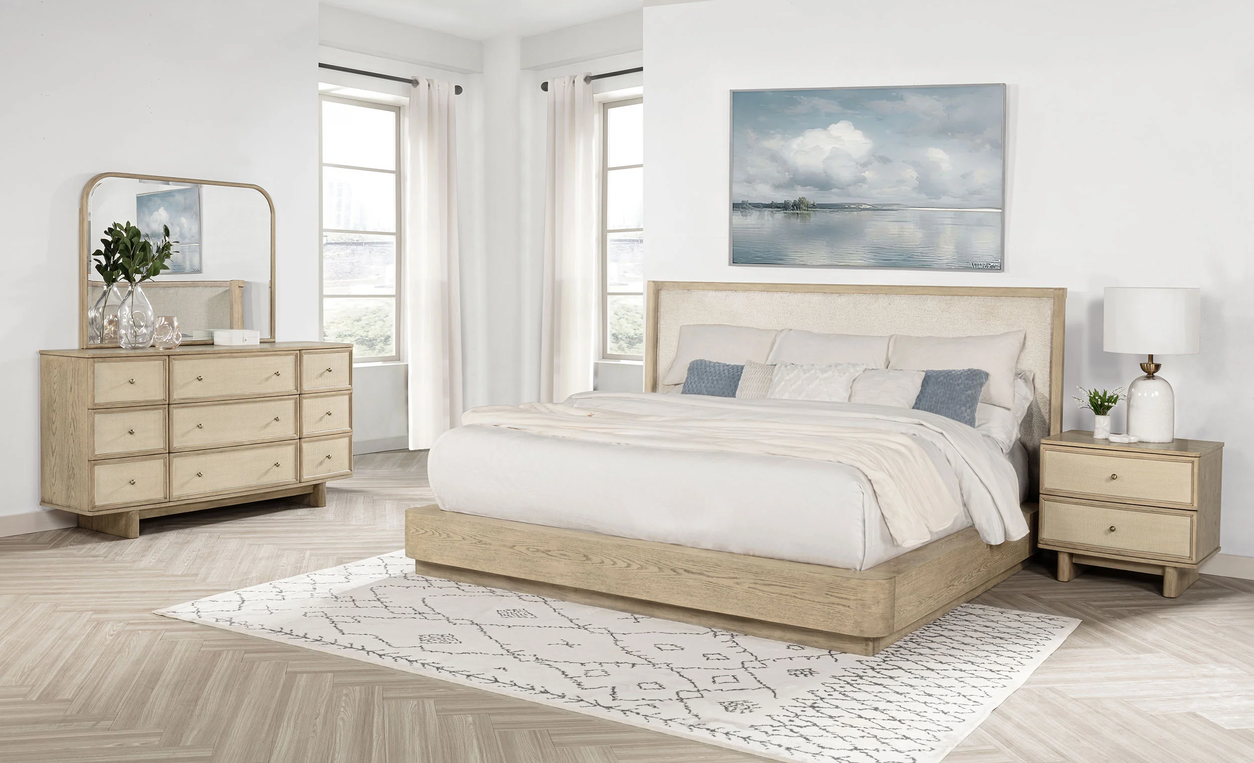 Kailani 4 & 5 Pc Bedroom Set E.King, Cal.King & Queen