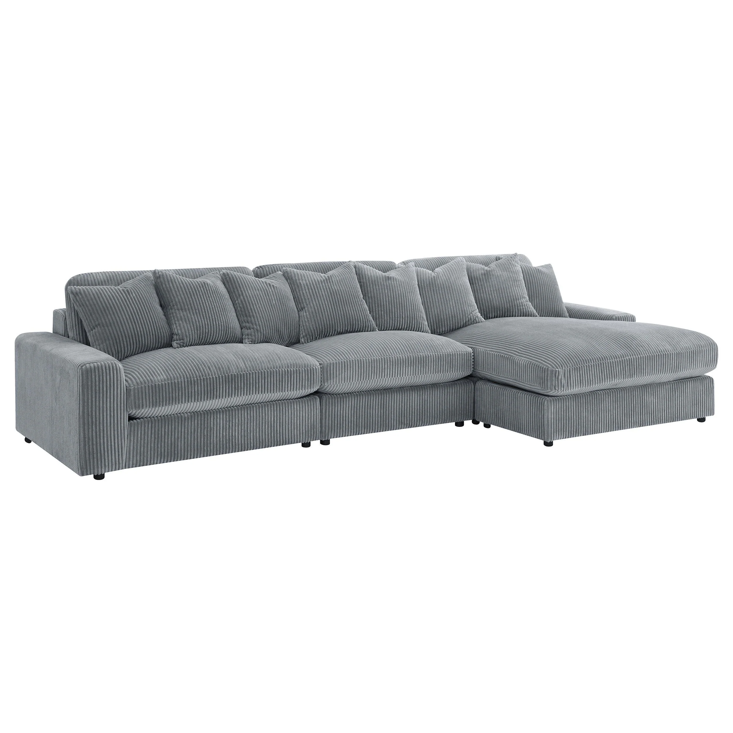 Blaine Upholstered Reversible Chaise Sectional Sofa