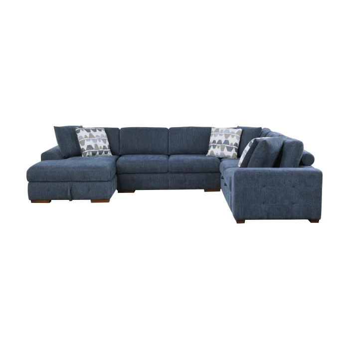 9624BU42RLC - (4)4-Piece Sectional with Left Chaise