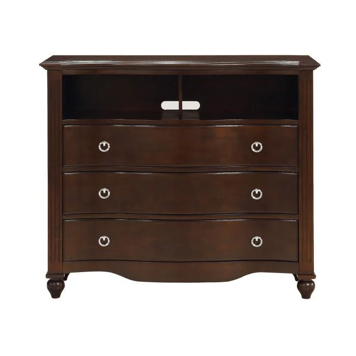 Meghan 3-Drawer Media Chest in Espresso