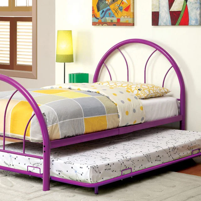 Rainbow Full Bed Black, White, Silver, Black, & Green
