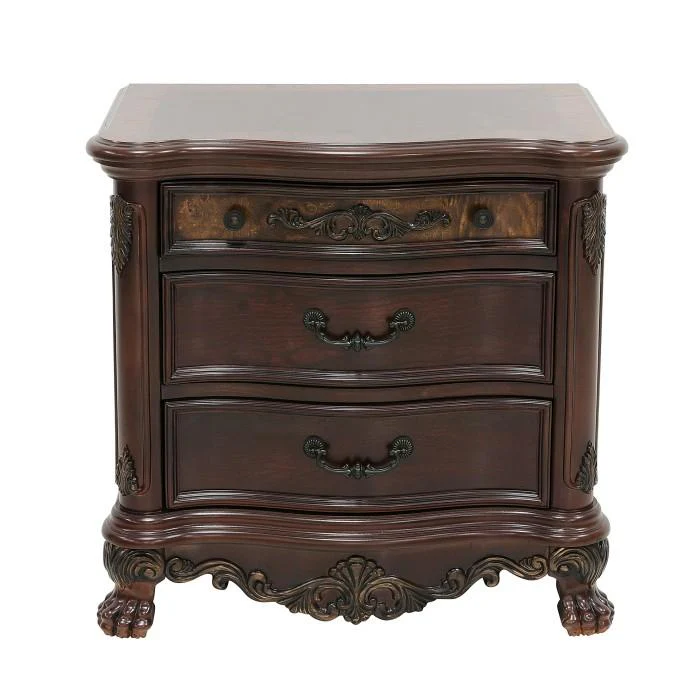 Deryn Park 3 Drawer Nightstand in Cherry 2243-4