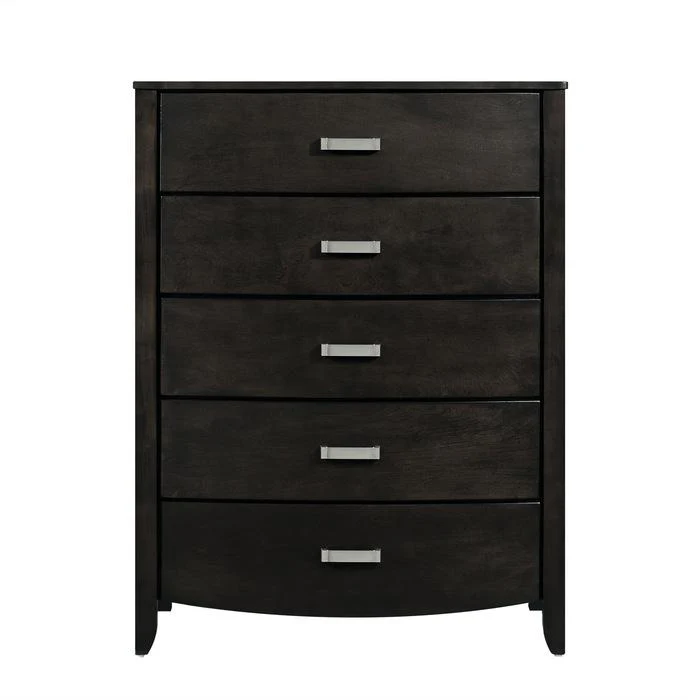Lyric 5 Drawer Chest in Brownish Gray 1737NGY-9