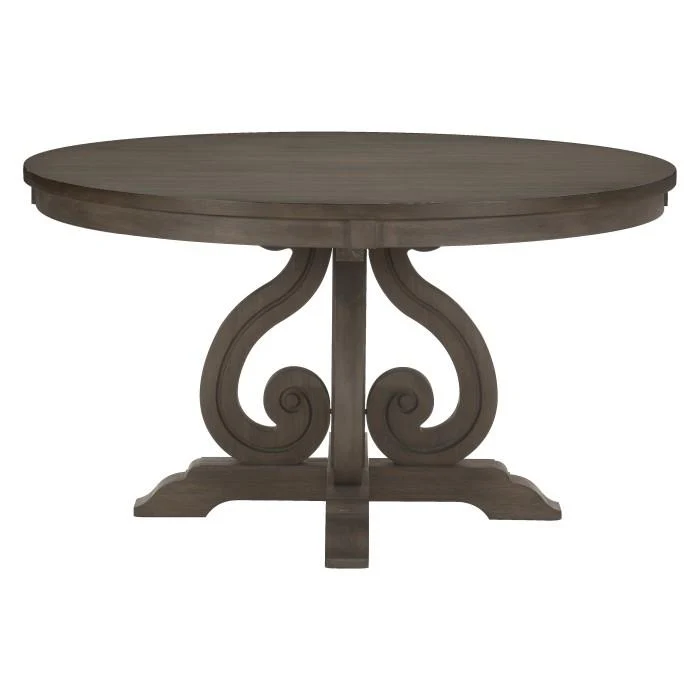 Toulon Round Dining Table in Dark Pewter 5438-54