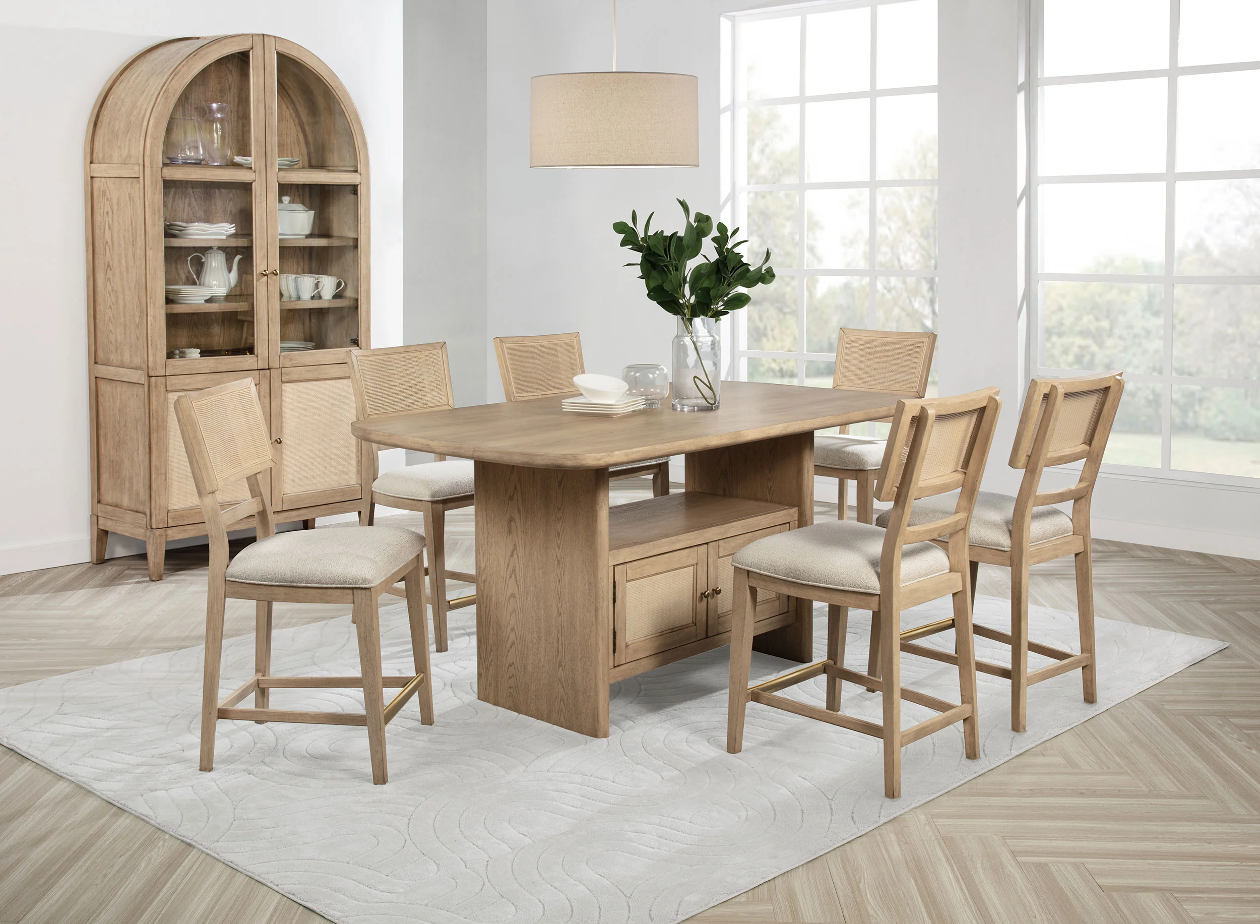 Kailani 8 Pc Counter Height Dining Set