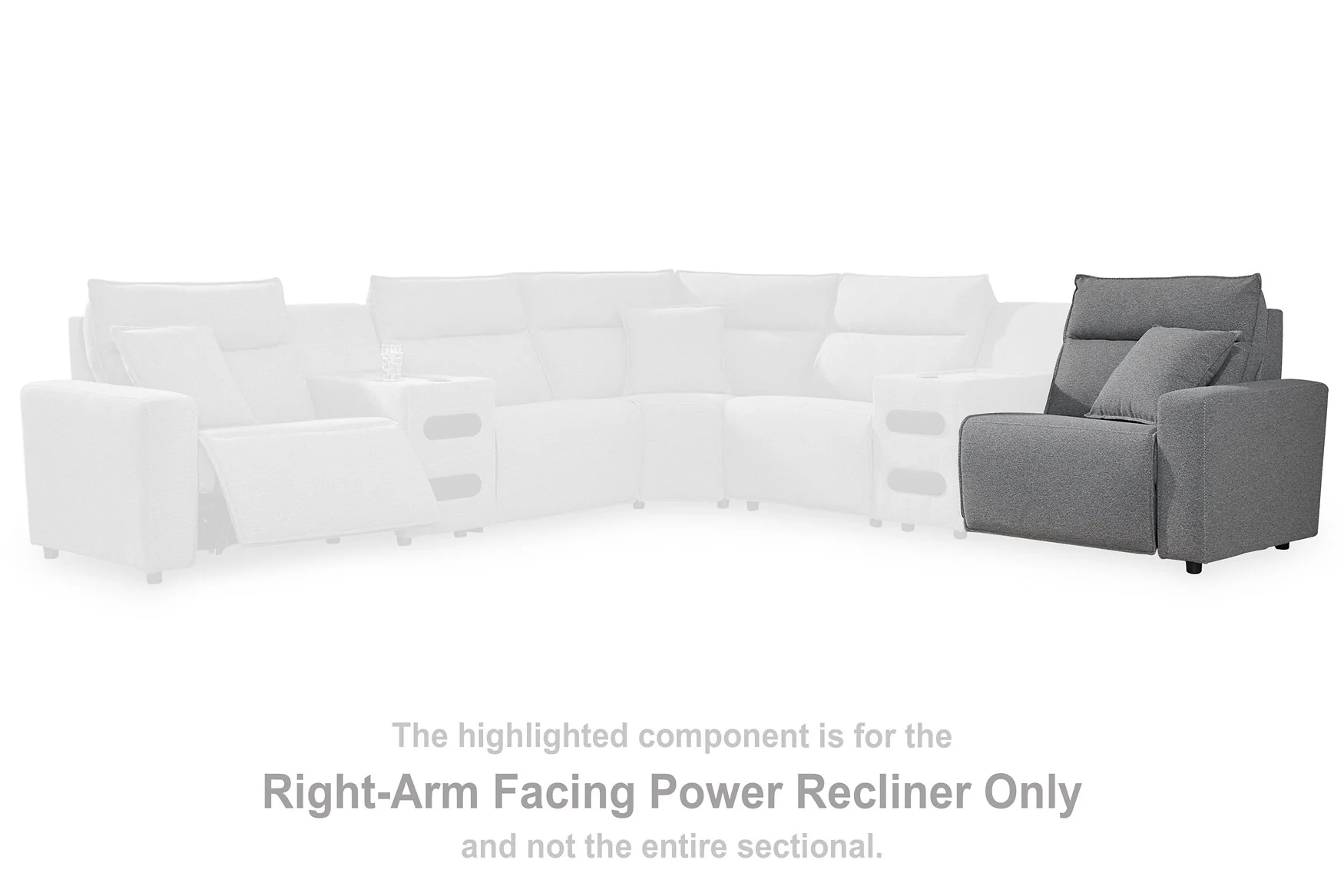 Modmax Reclining Sectional with Audio Consoles