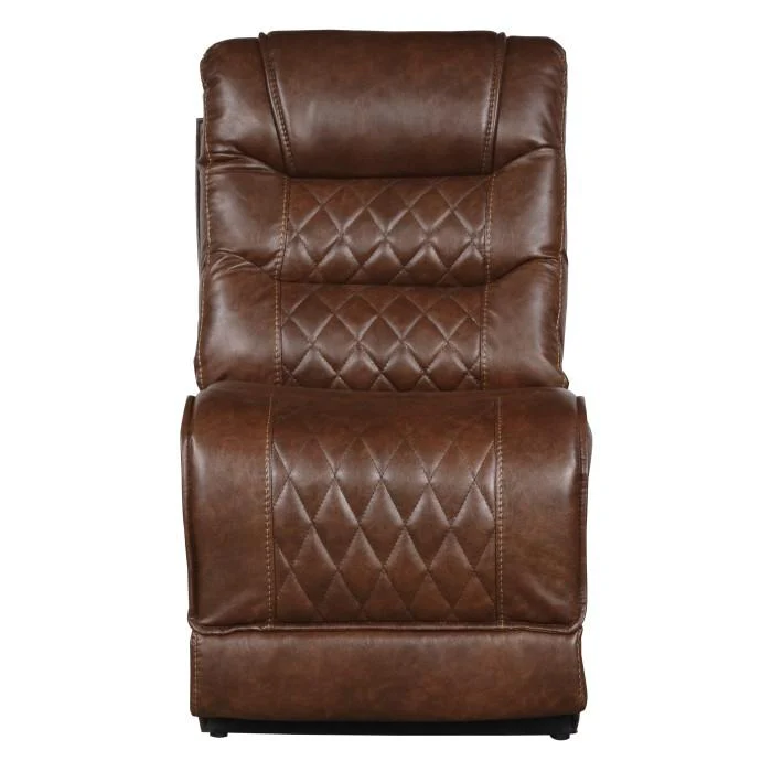 Putnam Armless Chair in Brown 9405BR-AC