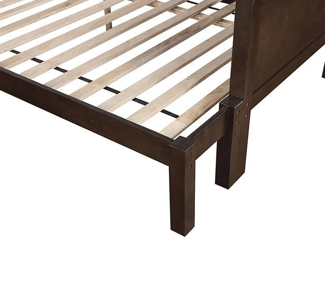STAMOS Full/Full, Twin/Full, & Twin/twin Bunk Bed, Walnut